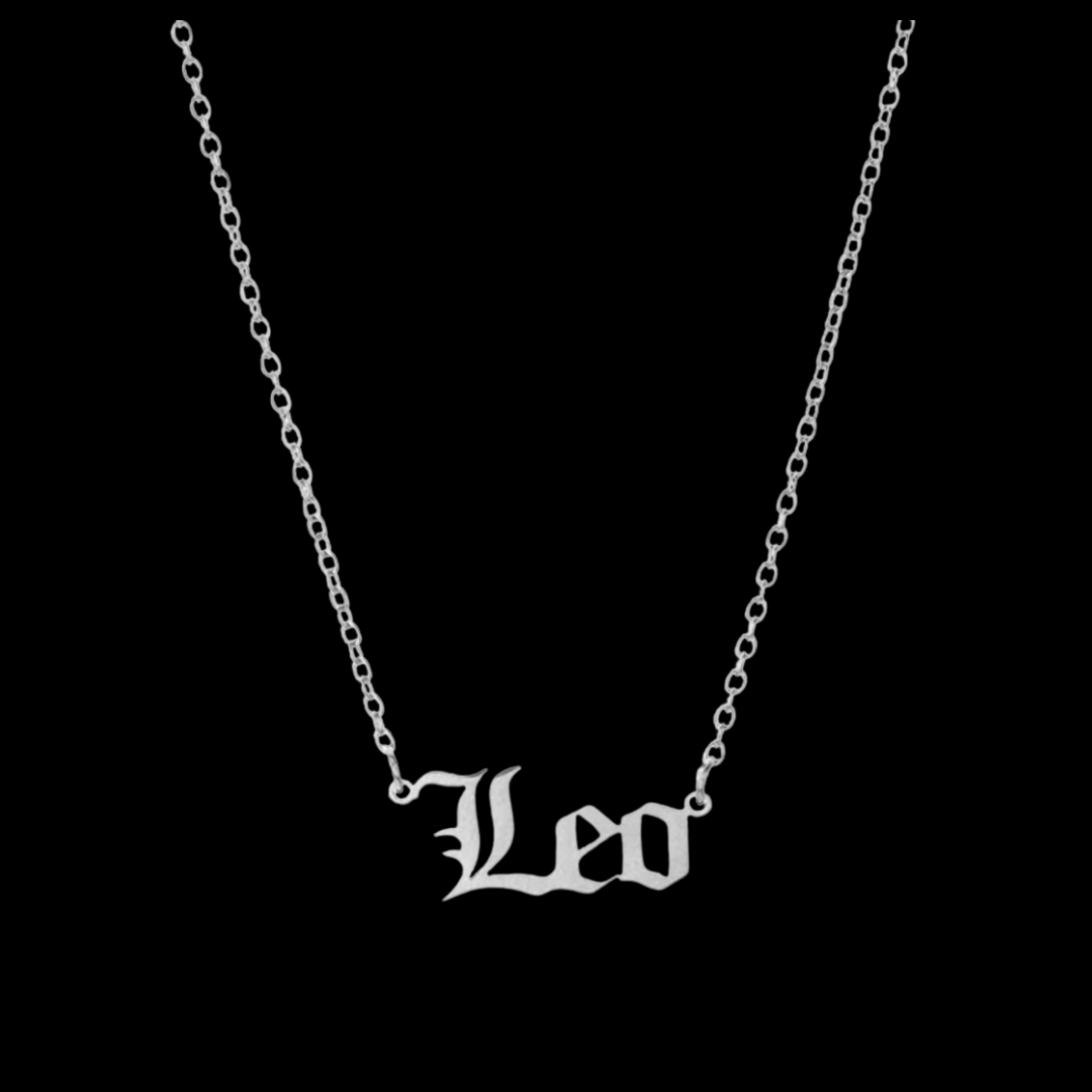 Classic Zodiac Name Necklace