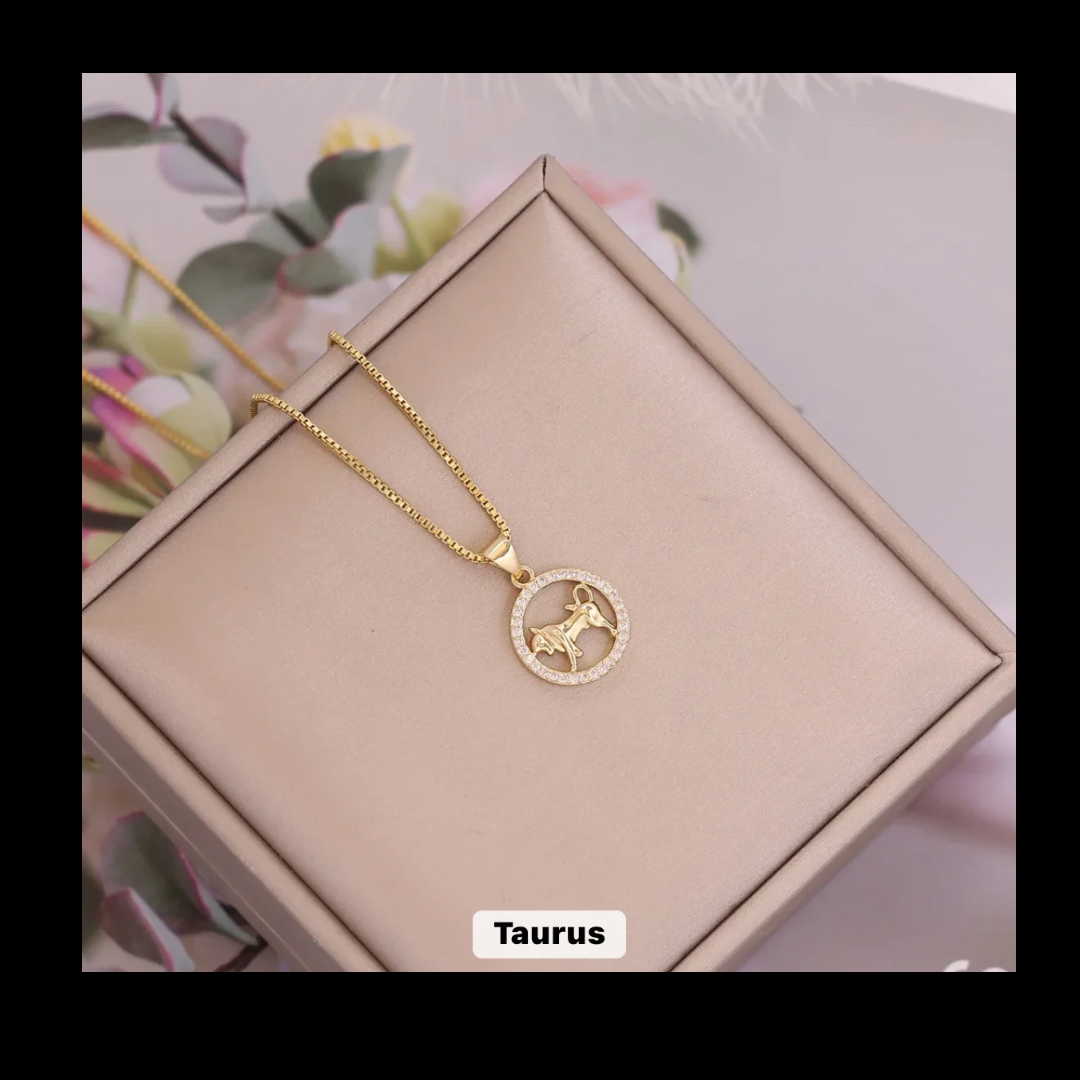 Gold Zodiac Symbol Necklace