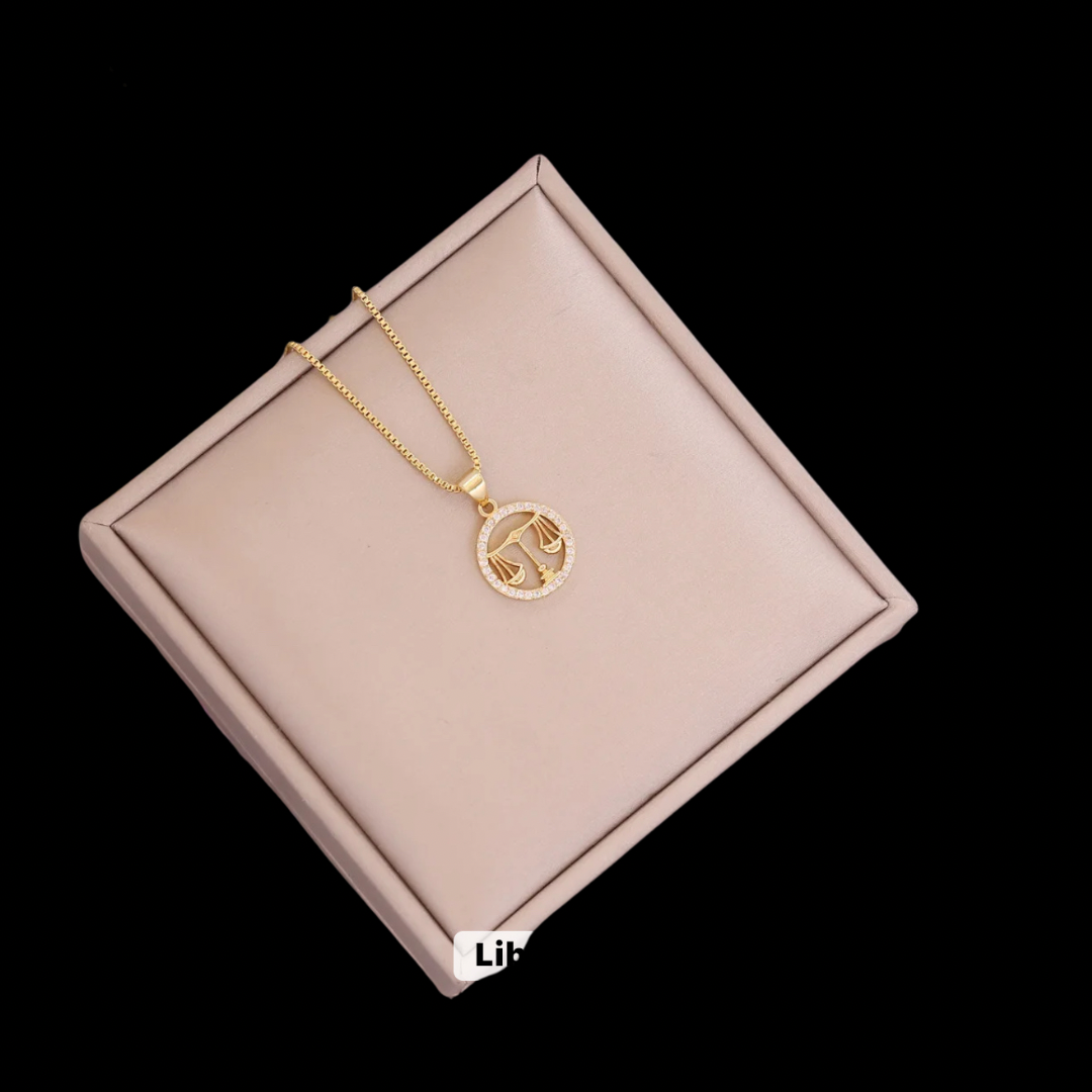 Gold Zodiac Symbol Necklace