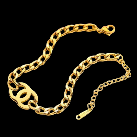 18K Gold Stainless Steel Miami CC Luxury Bracelet