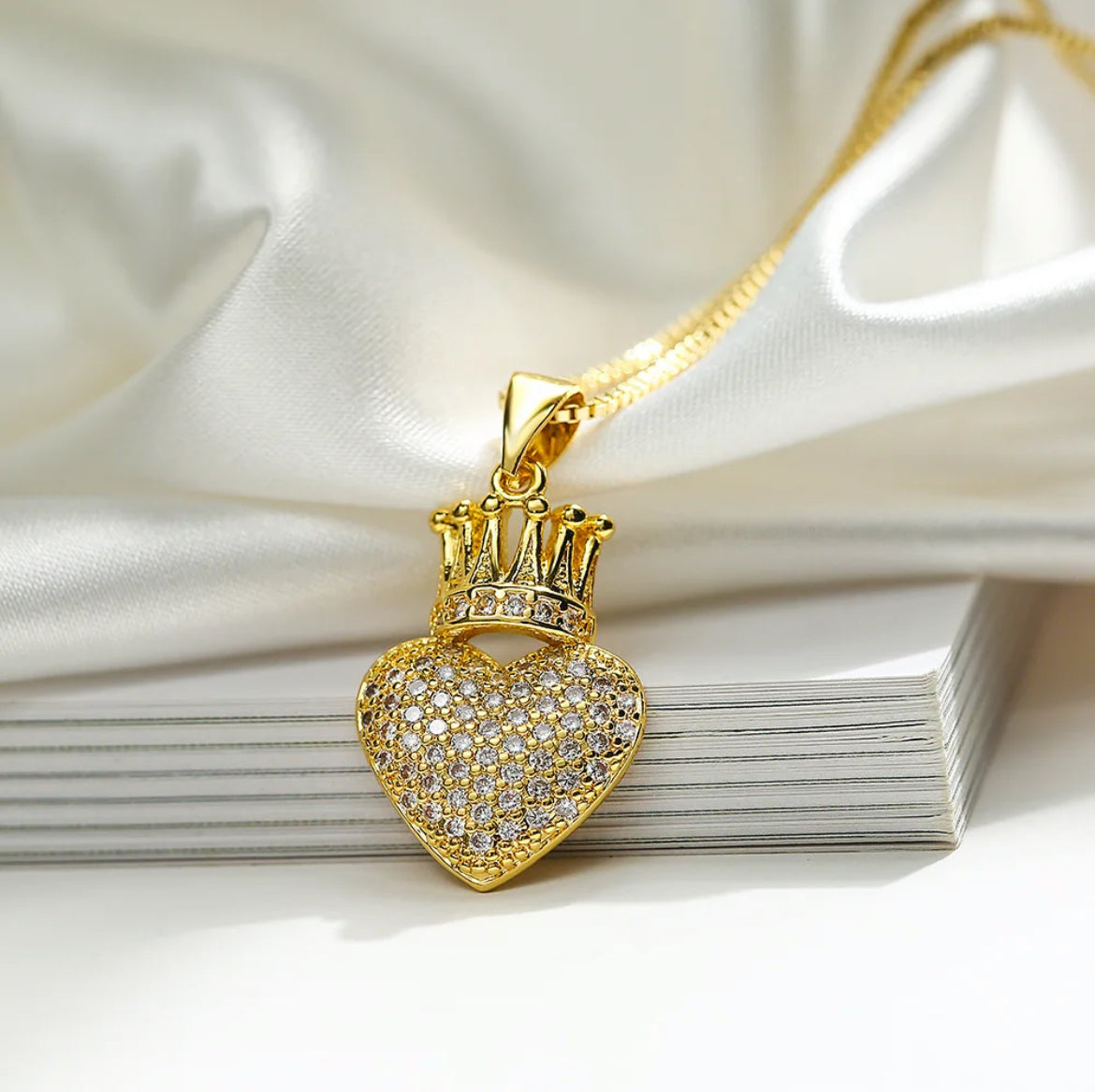 Crown Heart Necklace