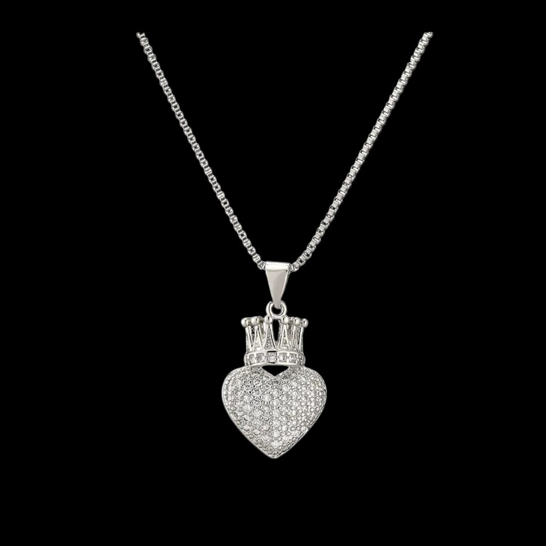 Crown Heart Necklace